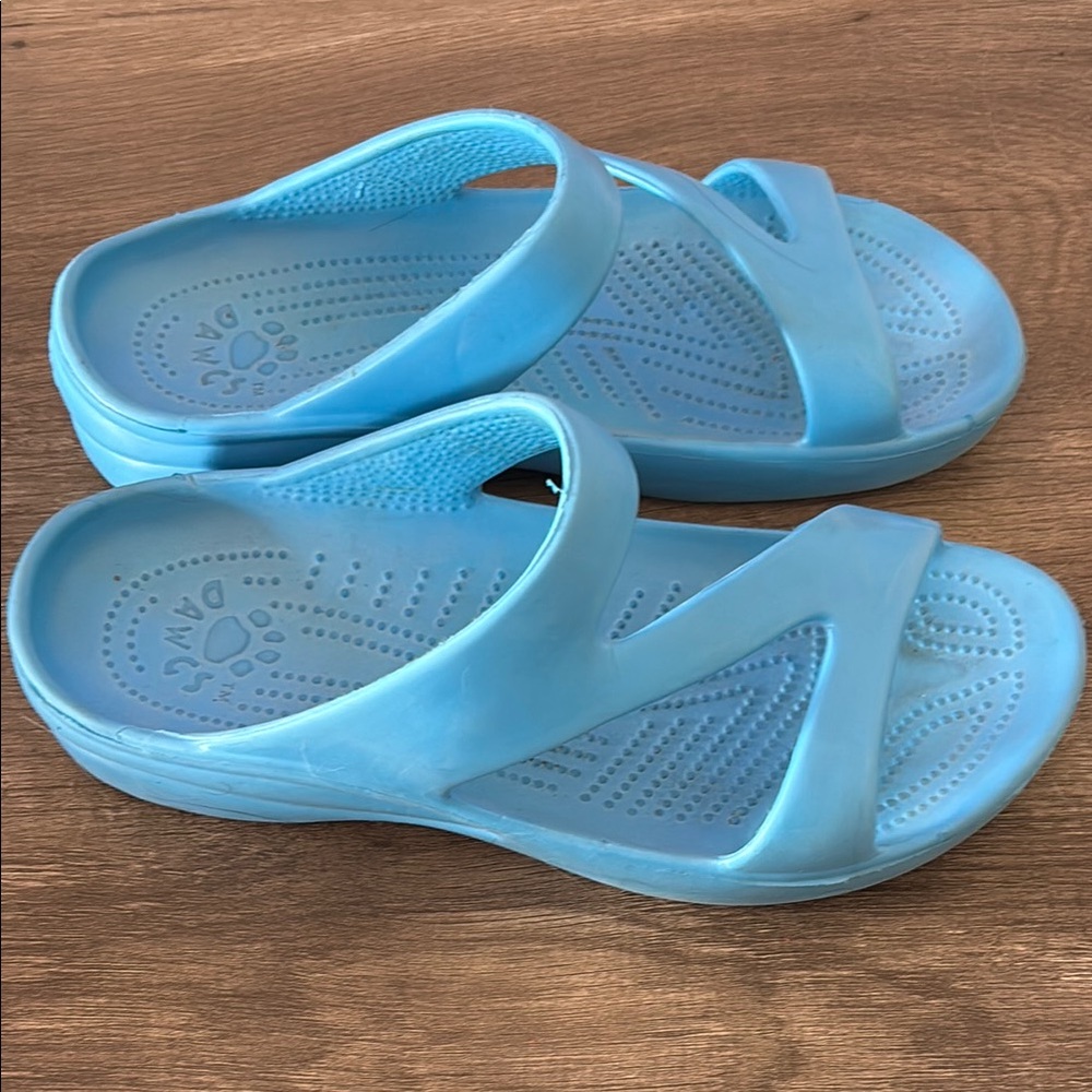 Dawgs Light Blue Slide Sandals